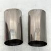 CH343 (3) Harley Chrome Upper Fork Slider Covers 6" for 2014-later Touring