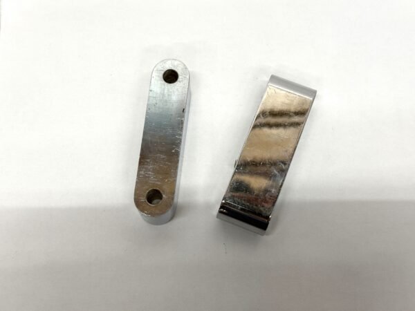 Front Wrapped Fender Spacers Set 1.18" Chrome for Harley