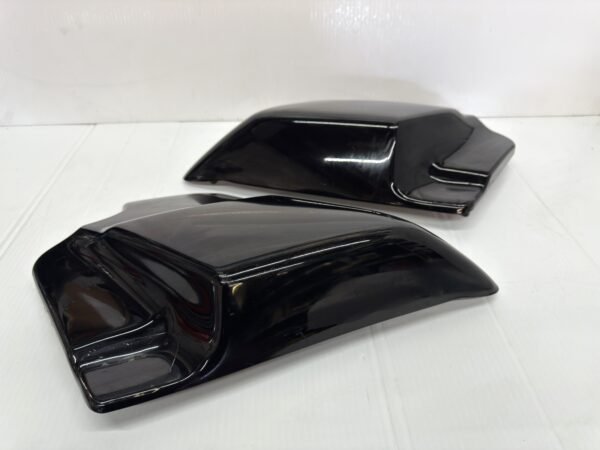 CH36 (2) OEM Harley Side Panels Frame Covers Black 66048-97 66250-97a 1997-08 Touring