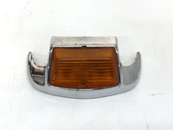 CH369 (1) Harley Chrome Front Fender Tip Light Amber PM-1735