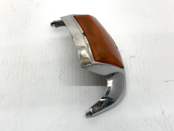 CH369 (2) Harley Chrome Front Fender Tip Light Amber PM-1735