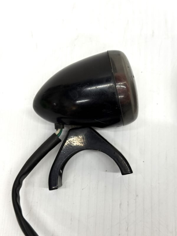 CH401 (2) Harley Front Fork Turn Signals Black Smoked Lenses