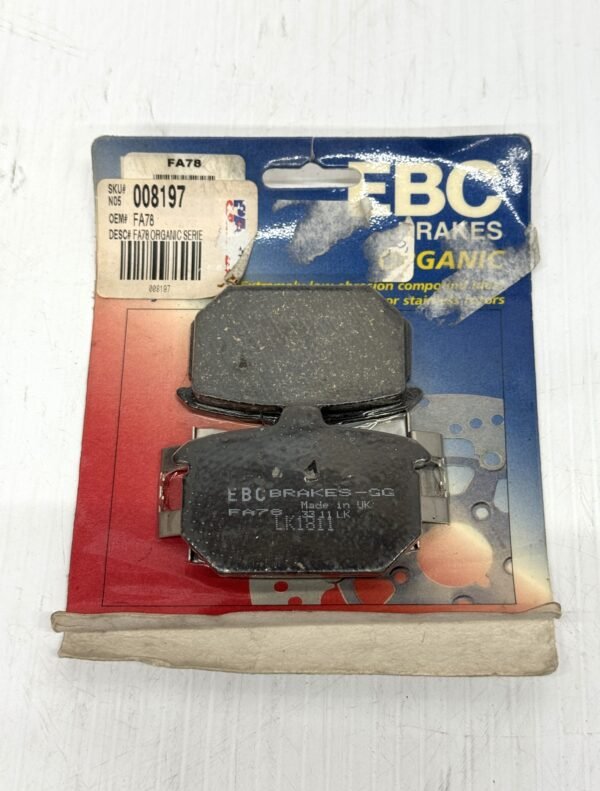 CH407 (1) EBC Organic Brake Pads FA78 for Harley 1984-87