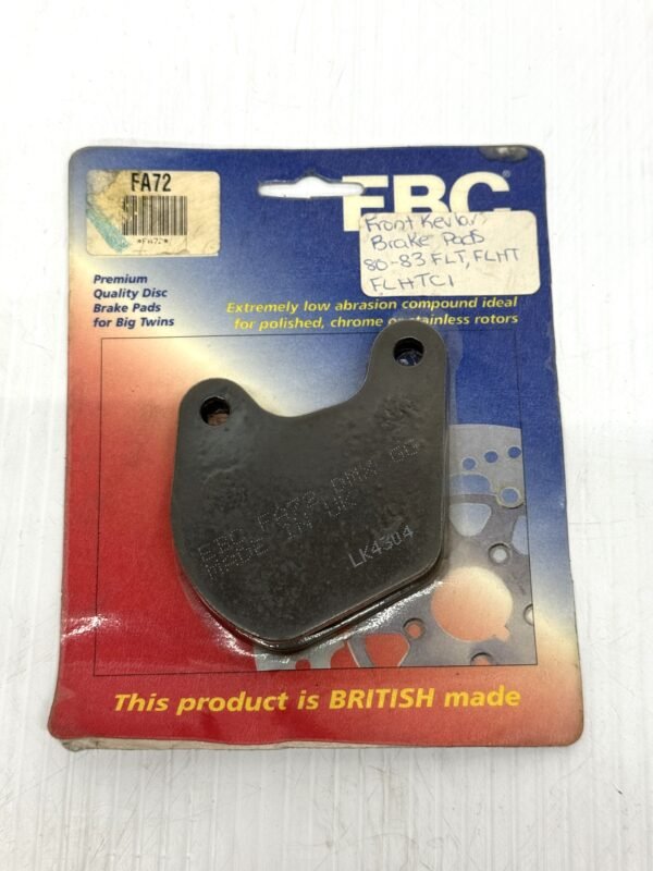 CH408 (1) EBC Front Organic Brake Pads FA72 for Harley 1978-83 FX