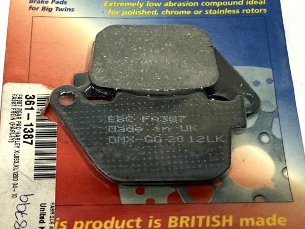EBC Rear Brake Pads FA387 for Harley 2004-2010 Sportster XL883 1200