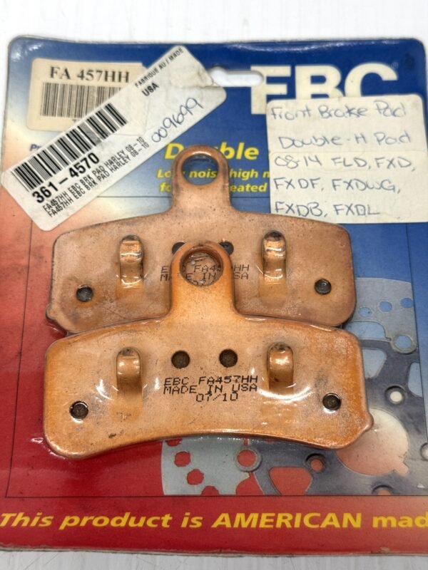 EBC Double-H Sintered Front Brake Pads FA457HH for 2008-17 Dyna 2008-2014 Softail