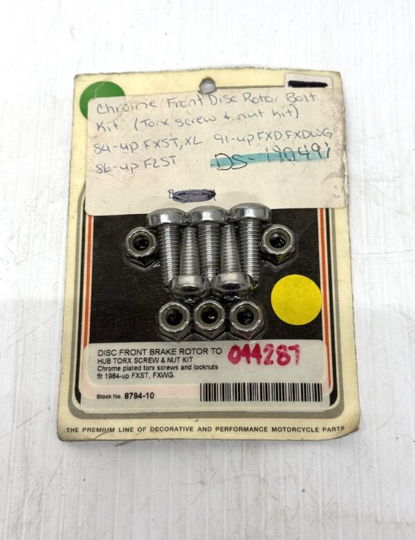 CH416 (1) Colony DS-190491 Brake Front Rotor Hardware Kit for 1984-Up Harley FXST, FXWG 8794-10