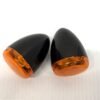 OEM Harley Rear Turn Signals Black Amber Lenses