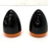 OEM Harley Rear Turn Signals Black Amber Lenses
