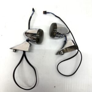 OEM Harley Chrome Turn Signals Smoke Lenses with Base Mount Set 2015-later Touring Road Glide