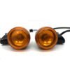 OEM Harley Black Turn Signals Amber Lenses with Base Mount Set 2015-later Touring Road Glide