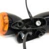 OEM Harley Black Turn Signals Amber Lenses with Base Mount Set 2015-later Touring Road Glide