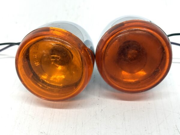 OEM Harley Rear Turn Signals Chrome Amber Lenses