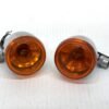 CH425 (1) OEM Harley Front Turn Signals Chrome Amber