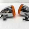 CH425 (3) OEM Harley Front Turn Signals Chrome Amber