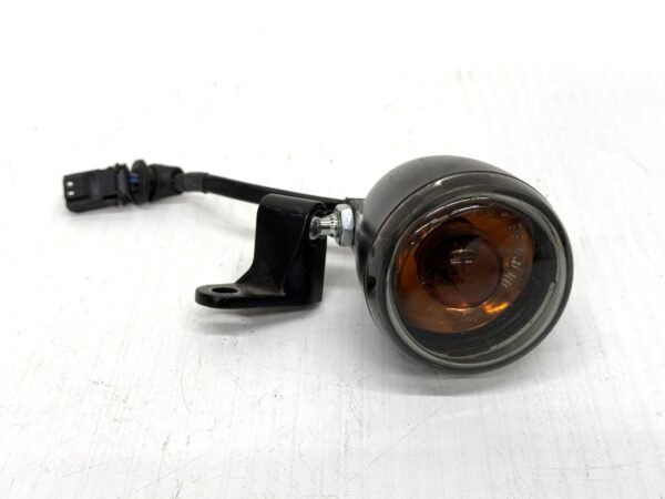 Harley Front Turn Signal Chrome Smoke Lense for Fat Boy Fat Bob
