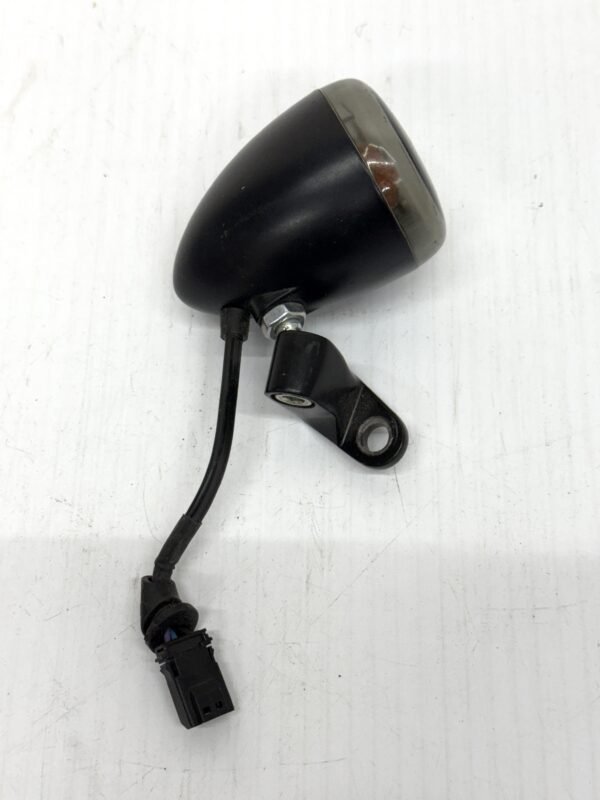 Harley Front Turn Signal Chrome Smoke Lense for Fat Boy Fat Bob