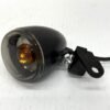Harley Front Turn Signal Chrome Smoke Lense for Fat Boy Fat Bob