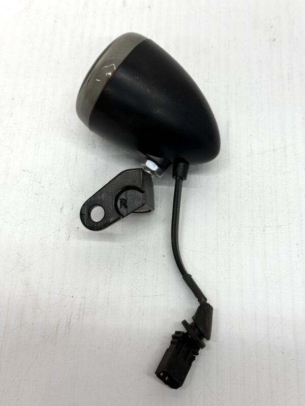 Harley Front Turn Signal Chrome Smoke Lense for Fat Boy Fat Bob