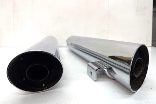 CH457 (3) OEM Harley Mufflers Chrome 64987-08, 64705-08 for 2008-17 Dyna