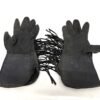 Leather Motorcycle Gloves Gauntlet Fringed