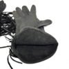 Leather Motorcycle Gloves Gauntlet Fringed