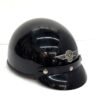 Vintage Harley Davidson Black Half Helmet Large