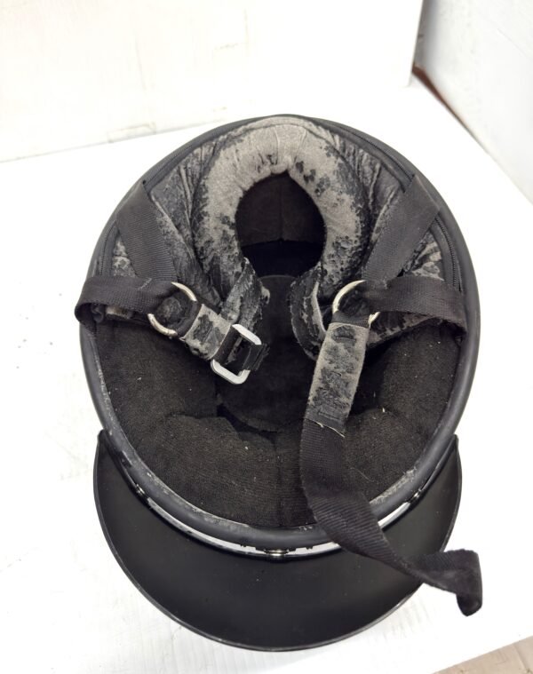 Vintage Harley Davidson Black Half Helmet Large