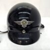 Vintage Harley Davidson Black Half Helmet Large