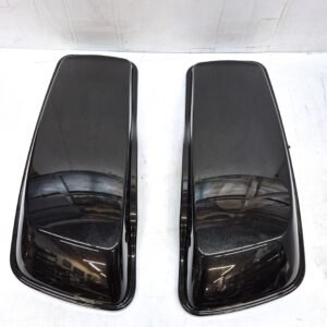 CH500 (1) Upper Saddlebag Lids Saddle Bag Cover Black Quartz Set for Harley 2014-2024