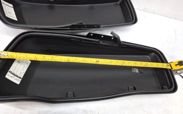 Upper Saddlebag Lids Saddle Bag Cover Black Quartz Set for Harley 2014-2024