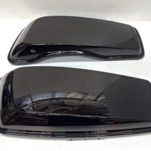 CH520 (1) Upper Saddlebag Lids Saddle Bag Cover Black Set 90200413 90200411 for Harley 2014-2024