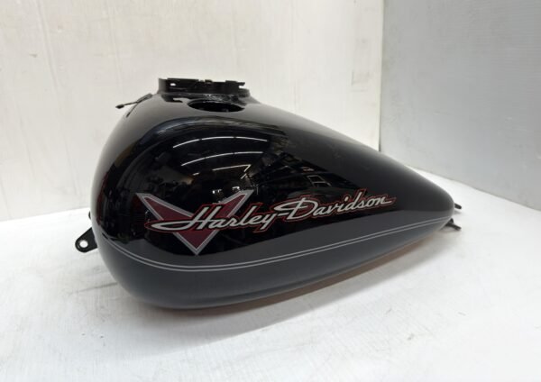 CH532 (3) OEM Harley Fuel Tank Vivid Black for Road King FLHR