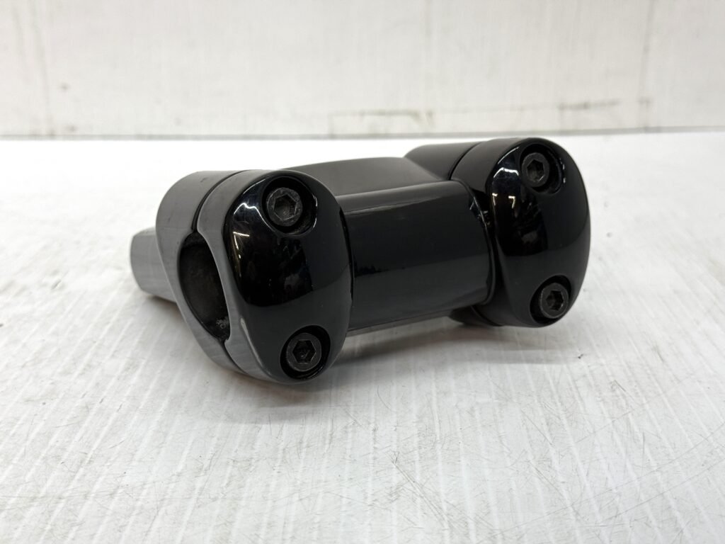 1.25" Handlebar Risers 3" and Top Clamp Black for 00-17 Dyna Fat Bob