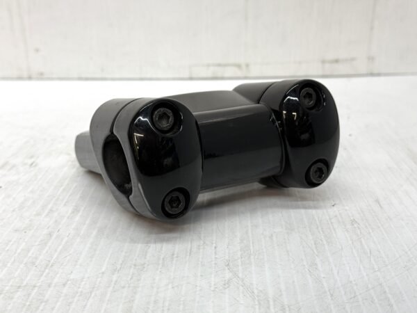 1.25" Handlebar Risers 3" and Top Clamp Black for 00-17 Dyna Fat Bob