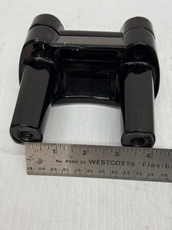 1.25" Handlebar Risers 3" and Top Clamp Black for 00-17 Dyna Fat Bob