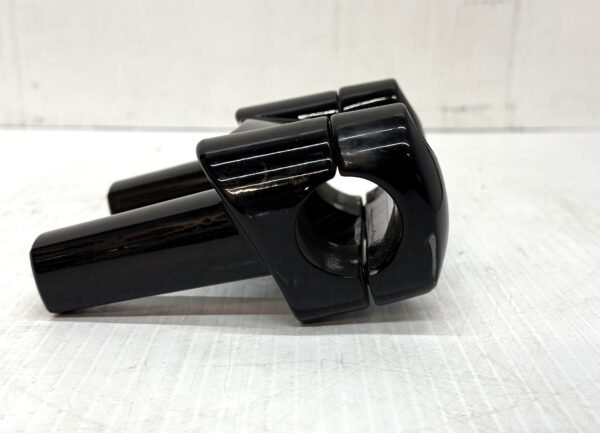 1.25" Handlebar Risers 3" and Top Clamp Black for 00-17 Dyna Fat Bob