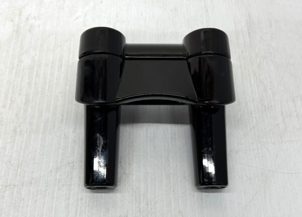 1.25" Handlebar Risers 3" and Top Clamp Black for 00-17 Dyna Fat Bob
