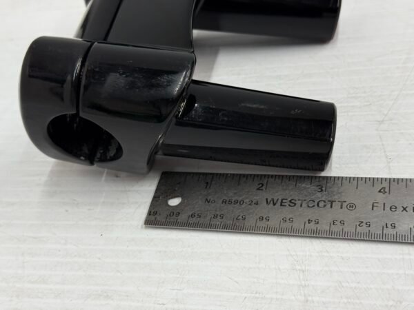 1.25" Handlebar Risers 3" and Top Clamp Black for 00-17 Dyna Fat Bob