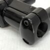 1.25" Handlebar Risers 3" and Top Clamp Black for 00-17 Dyna Fat Bob