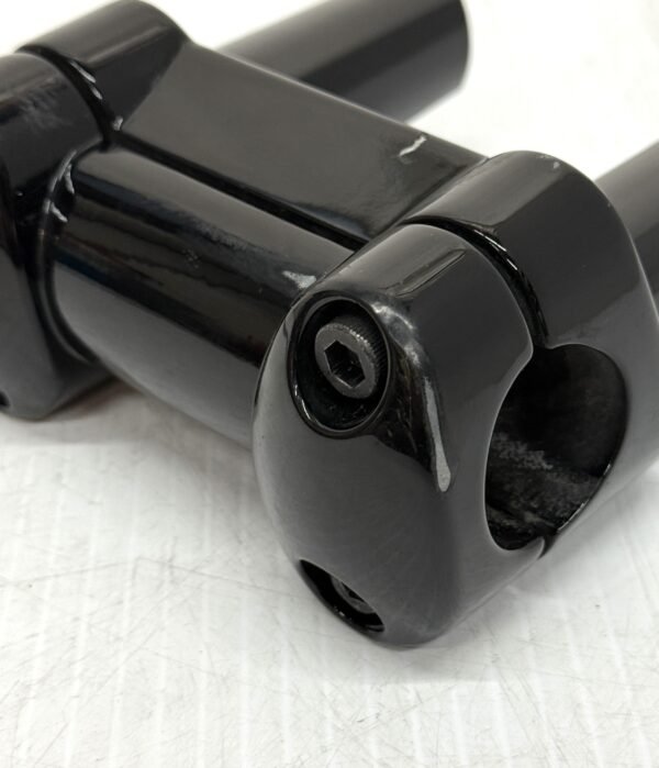 1.25" Handlebar Risers 3" and Top Clamp Black for 00-17 Dyna Fat Bob