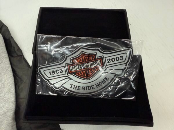 Harley 100th Anniversary Commemorative Ride Home Kit T-short Patch Pin Size: Small