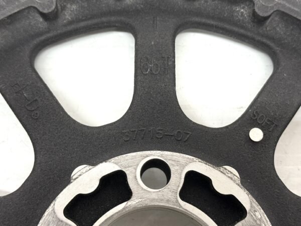 CH549 (3) Harley OEM Rear Pulley 66T Black 37715-07 for 2007 FLSTF Fatboy