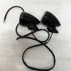 Rear Motorcycle Turn Signals Black/Smoke