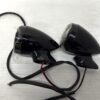 CH552 (2) Rear Motorcycle Turn Signals Black/Smoke