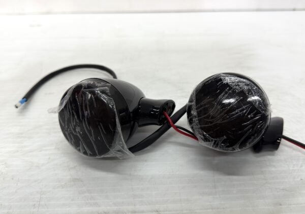 CH552 (3) Rear Motorcycle Turn Signals Black/Smoke