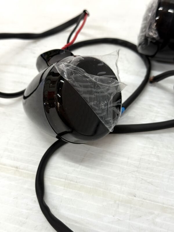 CH552 (5) Rear Motorcycle Turn Signals Black/Smoke