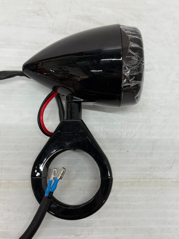 CH553 (3) Front Motorcycle Fork Turn Signal Black/Smoke