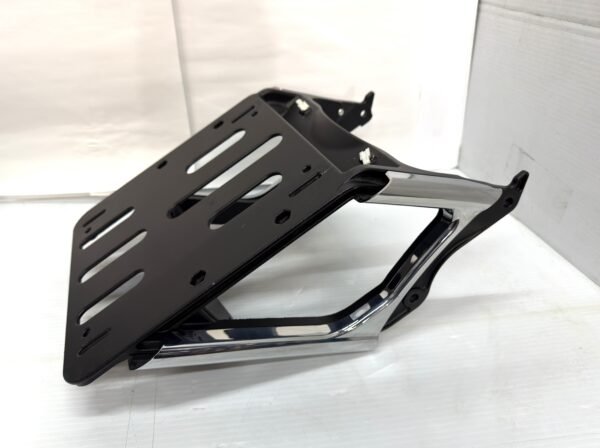CH566 (1) OEM Harley Tourpak Support Black with Chrome 53000125 for 2014-up Touring