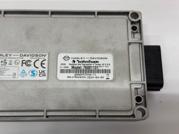 Harley Rockford Fosgate 200W Amplifier 76001131 for 2024-2025 Touring